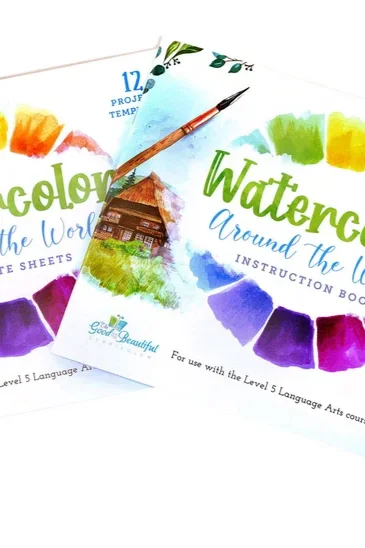 Watercolor Around the World Set: Language Arts Level 5