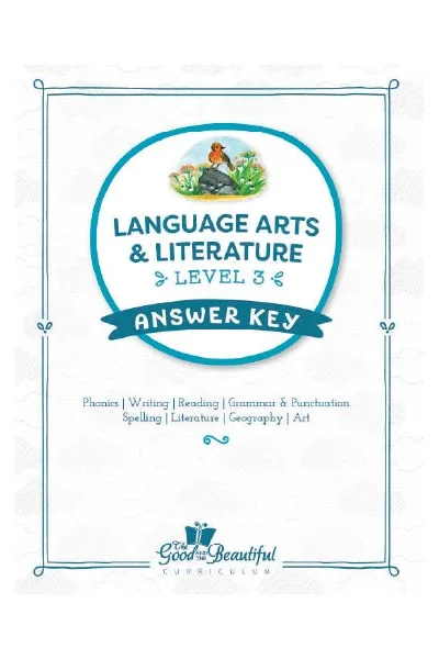 Sample Pages Answer Key: Language Arts Level 3