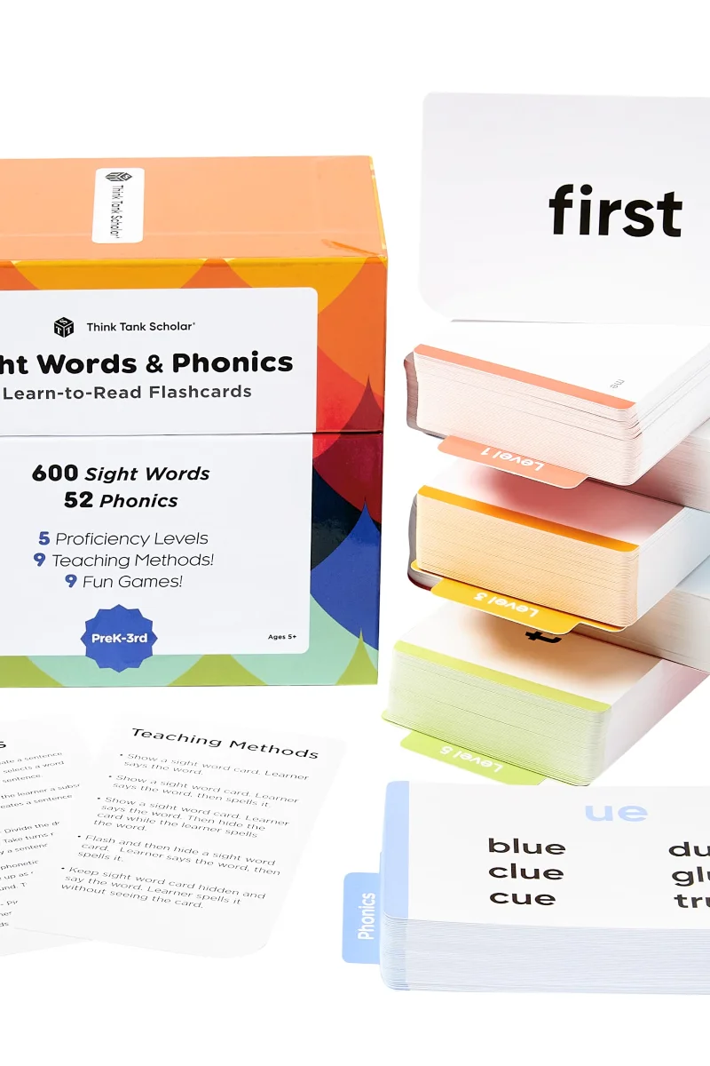 Award-Winning Learn to Read Flash Cards – 652 Sight Words