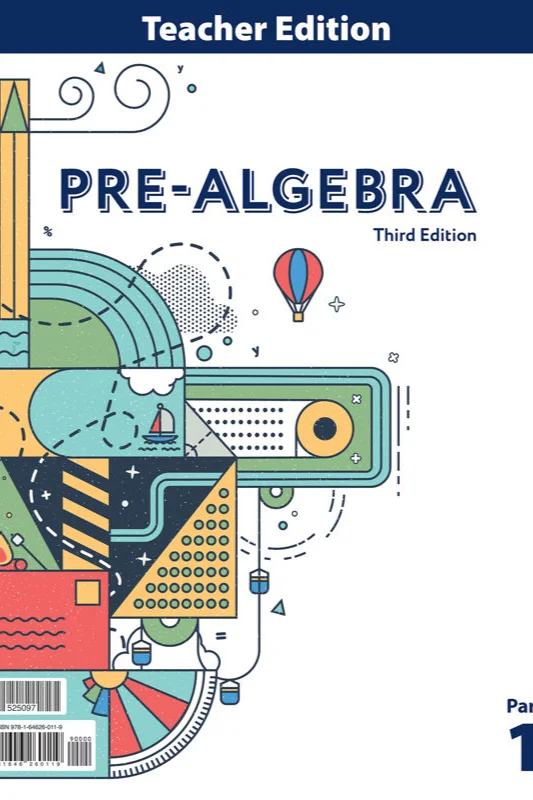 Pre-Algebra Teacher Edition — Mark Wetzel, Gene Bucholtz, Jeffrey A. Jaeger (A)