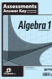 BJU Algebra 1 Assessments Answer Key, 4ed