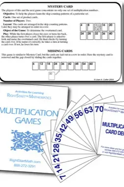 Multiplication Card Deck