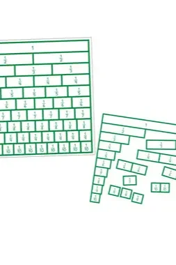 Fraction Activities Chart- Missing Cut outs